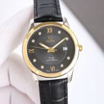 Omega Swiss ETA 2824 Movement 316L Steel Cowhide Leather Strap 40MM Watch